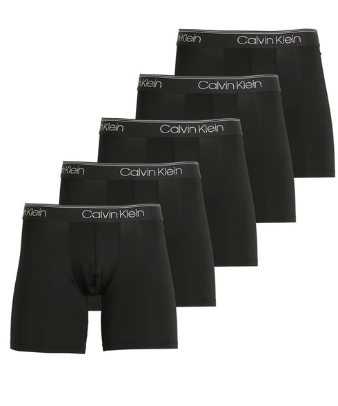 カルバンクライン Calvin Klein 【5枚セット】Micro Stretch メンズ ロングボクサーパンツ おしゃれ かっこいい 長め ブランド 無地 ロゴ ワンポイント OUTLET SALE_F